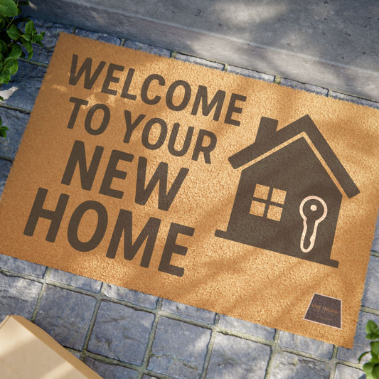 Welcome Home Doormat - Cozy Entryway Mat for New Homeowners