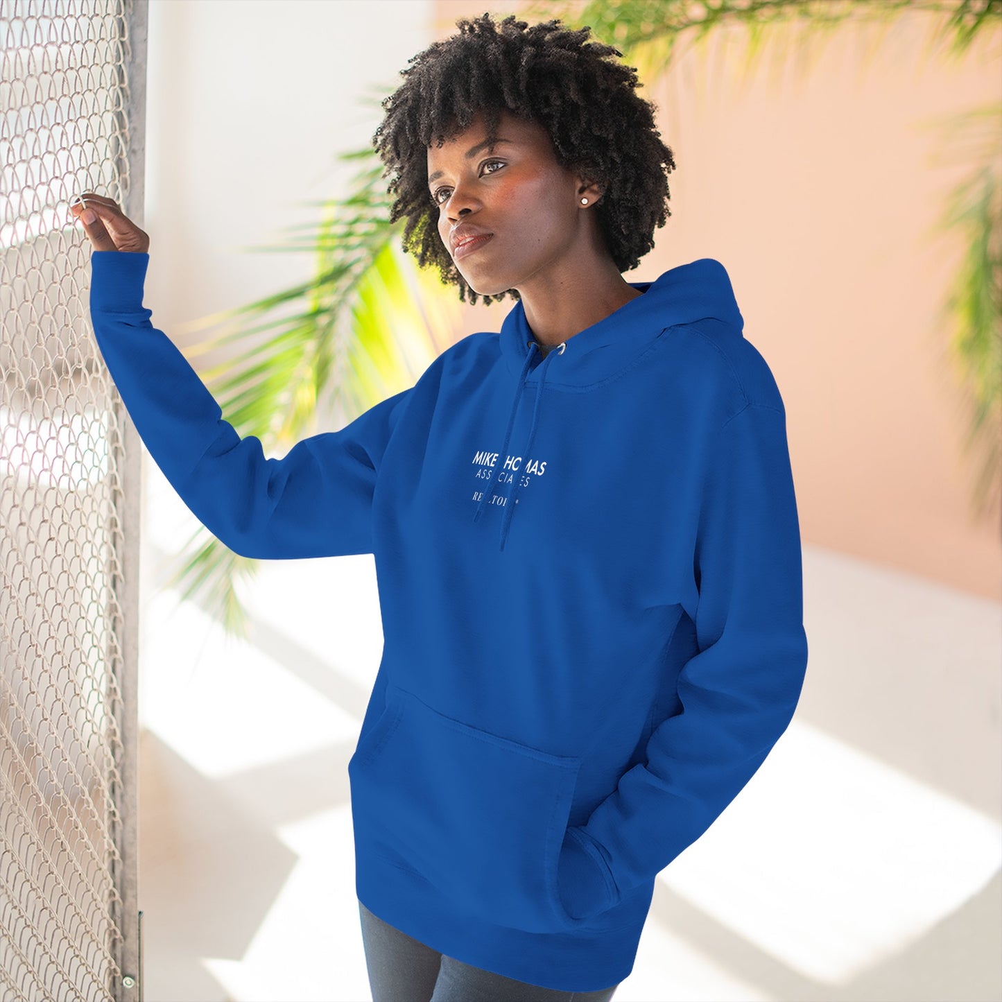 Unisex Cozy Minimalist Hoodie with multiple colors and Mike Thomas logo