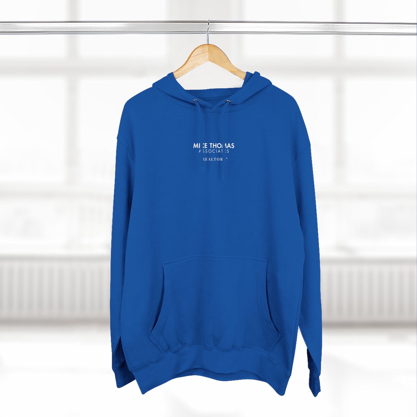 Unisex Cozy Minimalist Hoodie with multiple colors and Mike Thomas logo