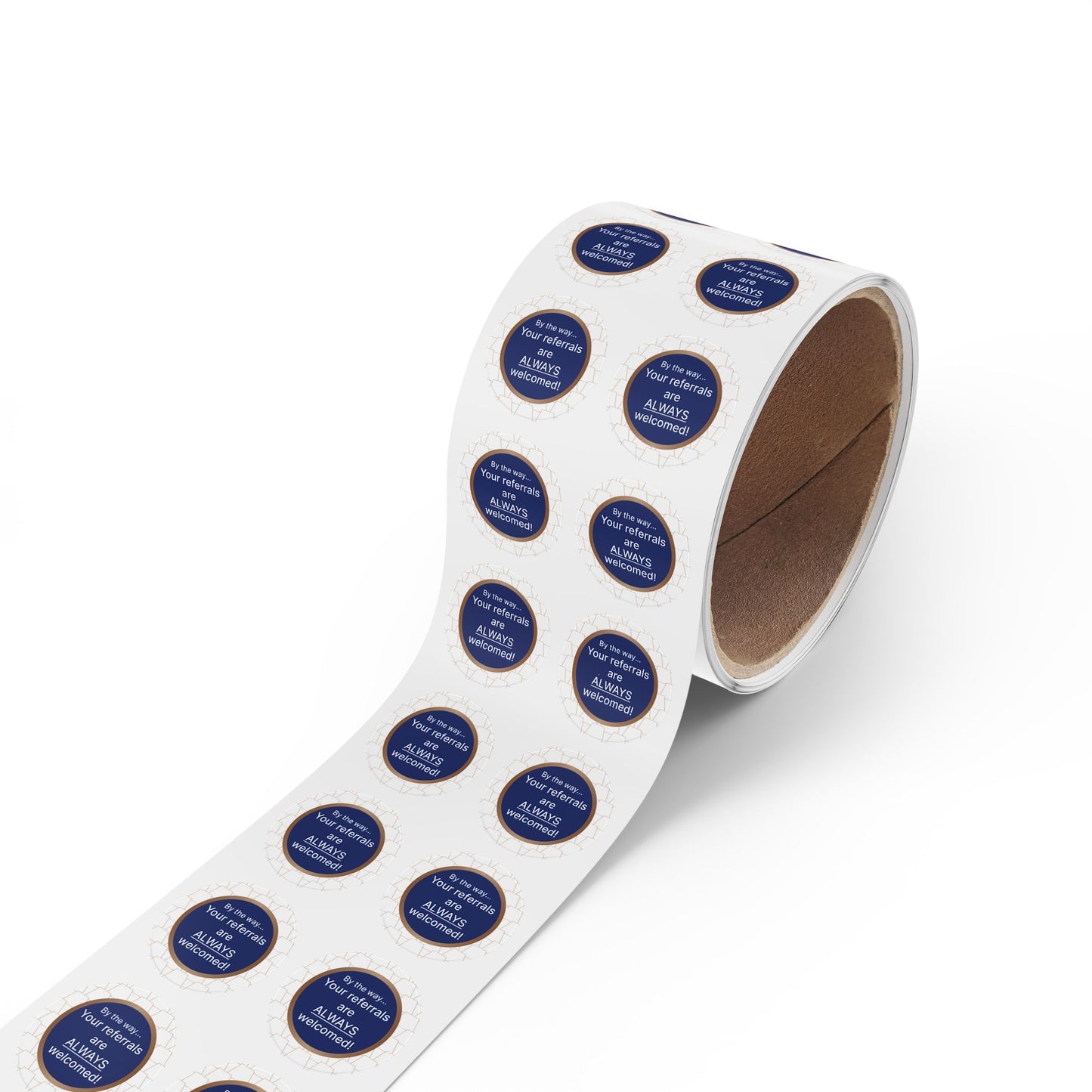 Custom Round Sticker Labels for Referrals, Business Branding Stickers, Reward Stickers, Marketing Labels, Personalized Labels