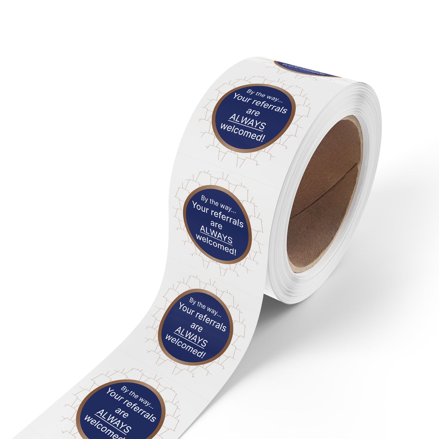 Custom Round Sticker Labels for Referrals, Business Branding Stickers, Reward Stickers, Marketing Labels, Personalized Labels