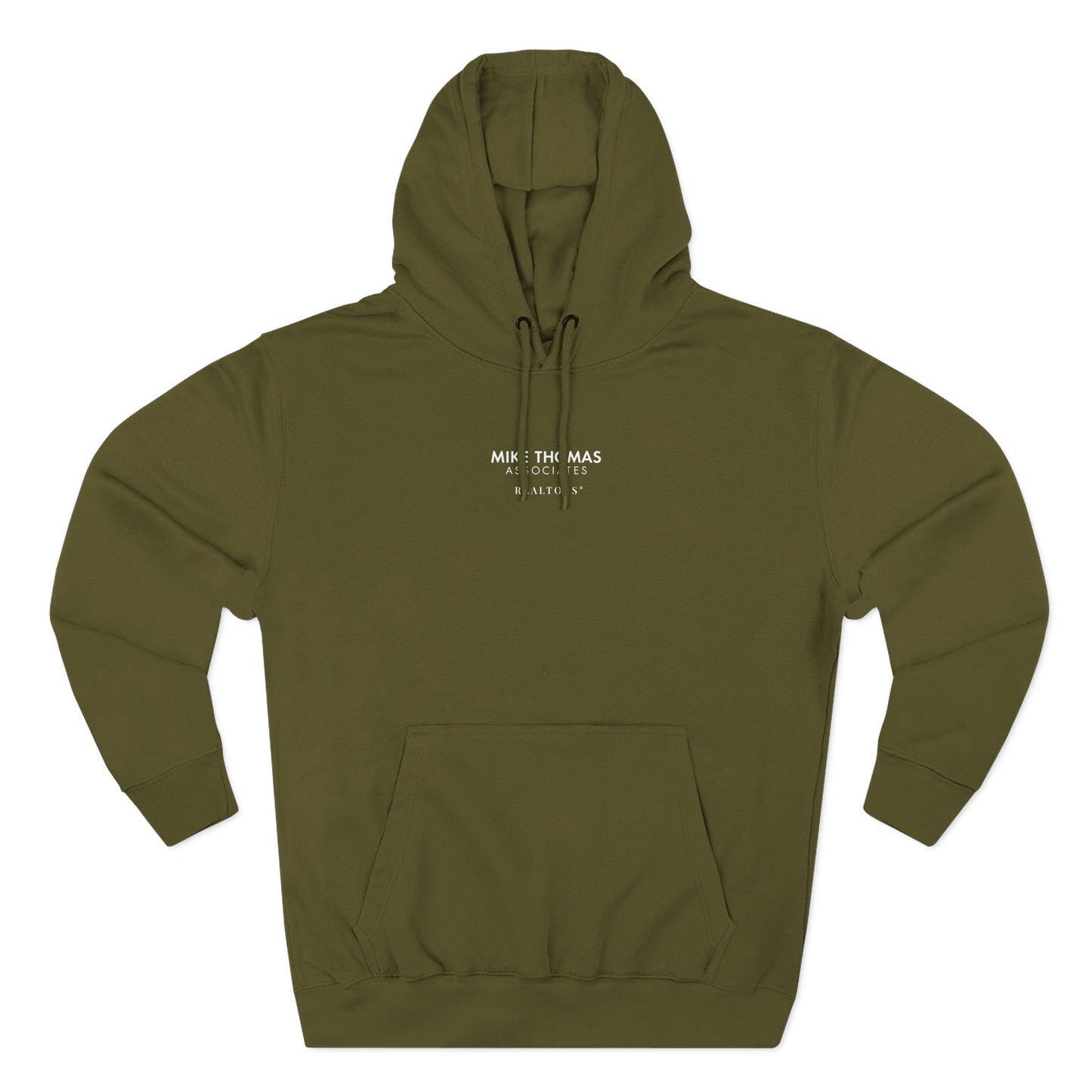 Unisex Cozy Minimalist Hoodie with multiple colors and Mike Thomas logo