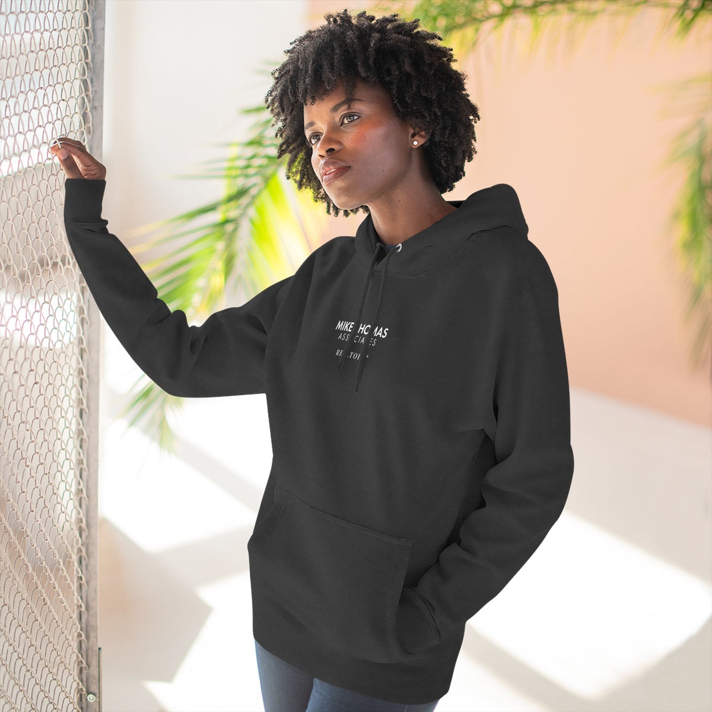 Unisex Cozy Minimalist Hoodie with multiple colors and Mike Thomas logo