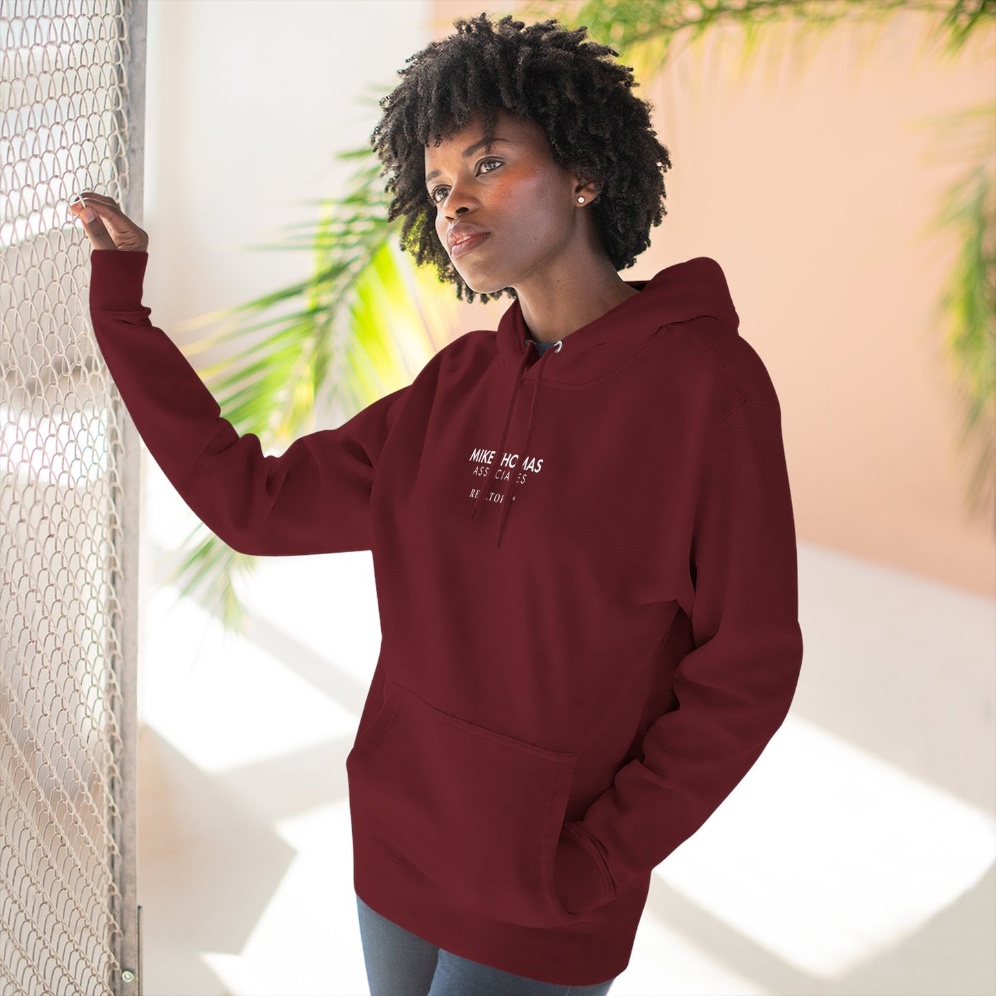 Unisex Cozy Minimalist Hoodie with multiple colors and Mike Thomas logo