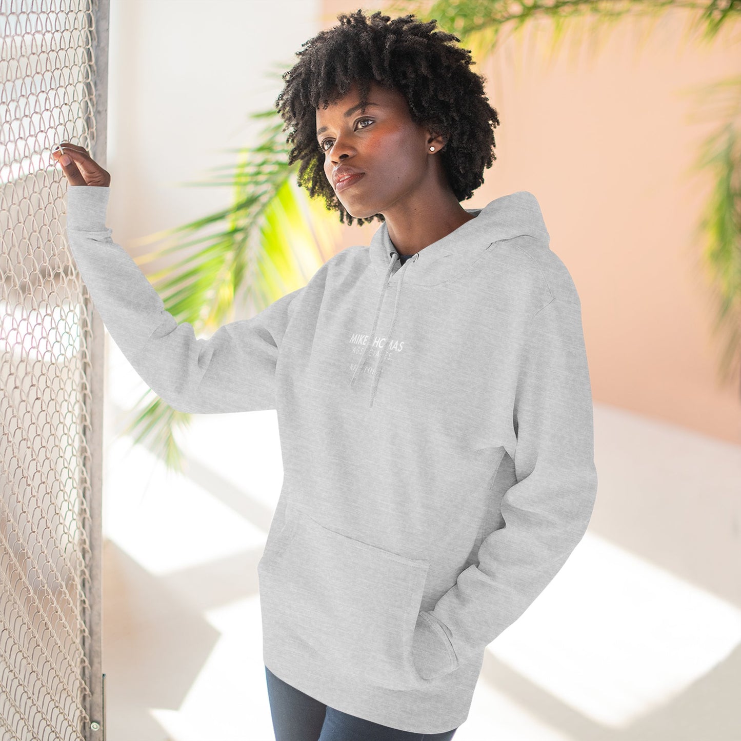 Unisex Cozy Minimalist Hoodie with multiple colors and Mike Thomas logo