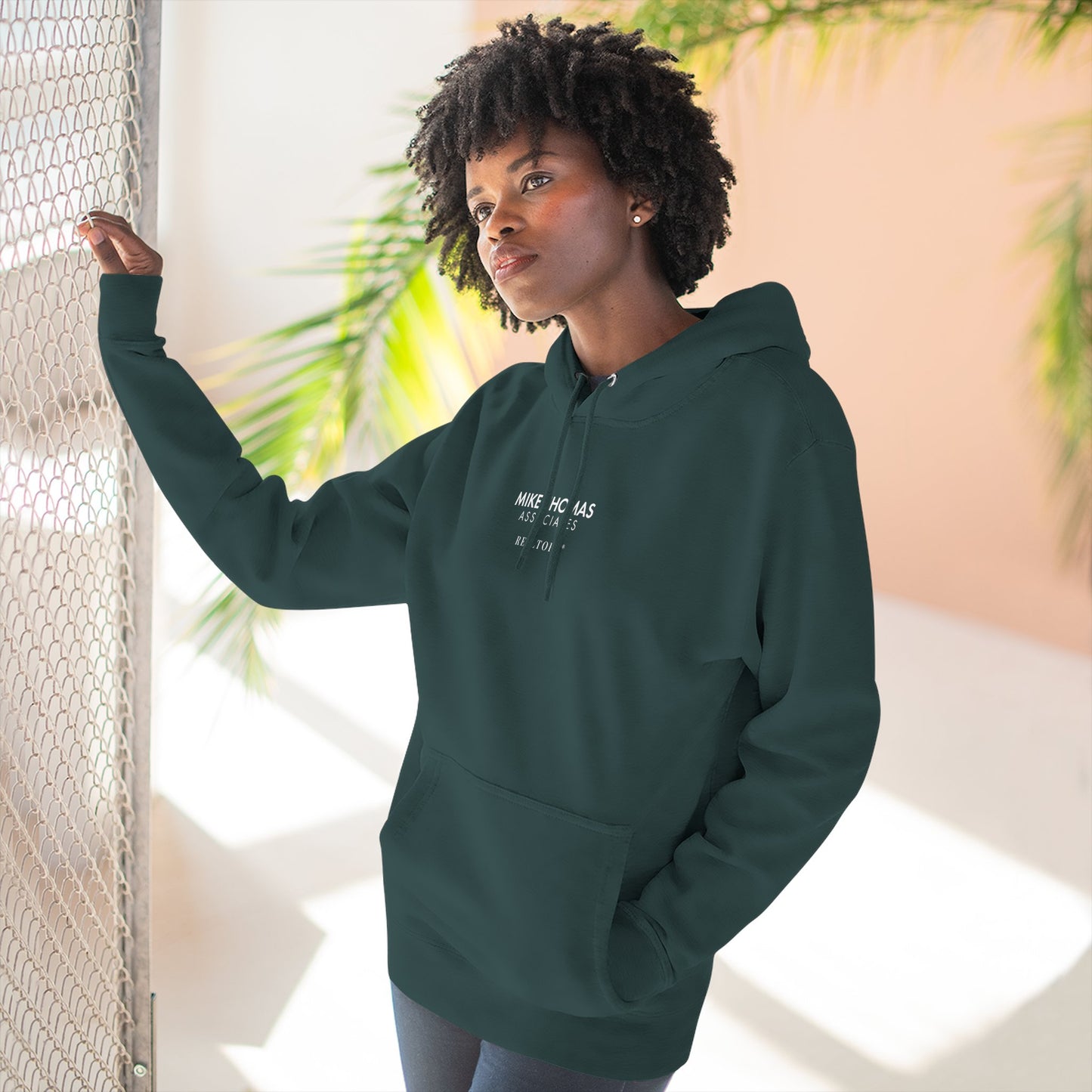 Unisex Cozy Minimalist Hoodie with multiple colors and Mike Thomas logo