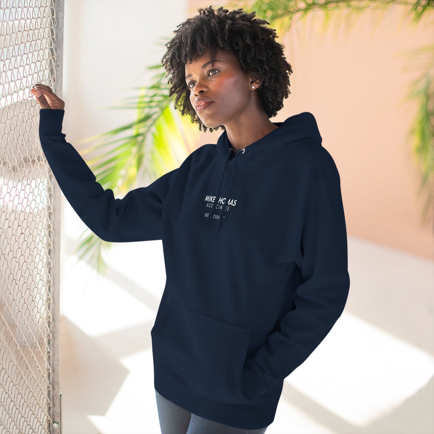 Unisex Cozy Minimalist Hoodie with multiple colors and Mike Thomas logo