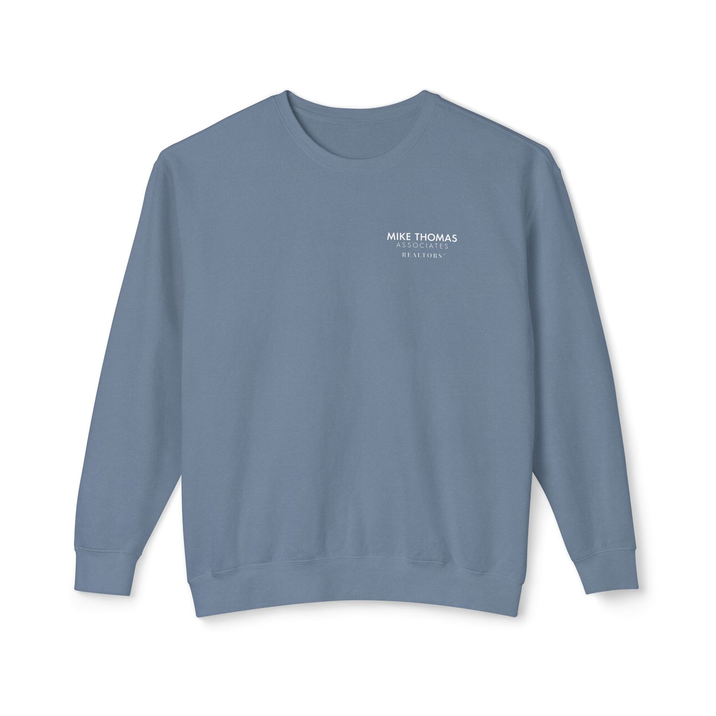 Unisex 100% Ring-Spun Cotton Lightweight Crewneck Sweatshirt