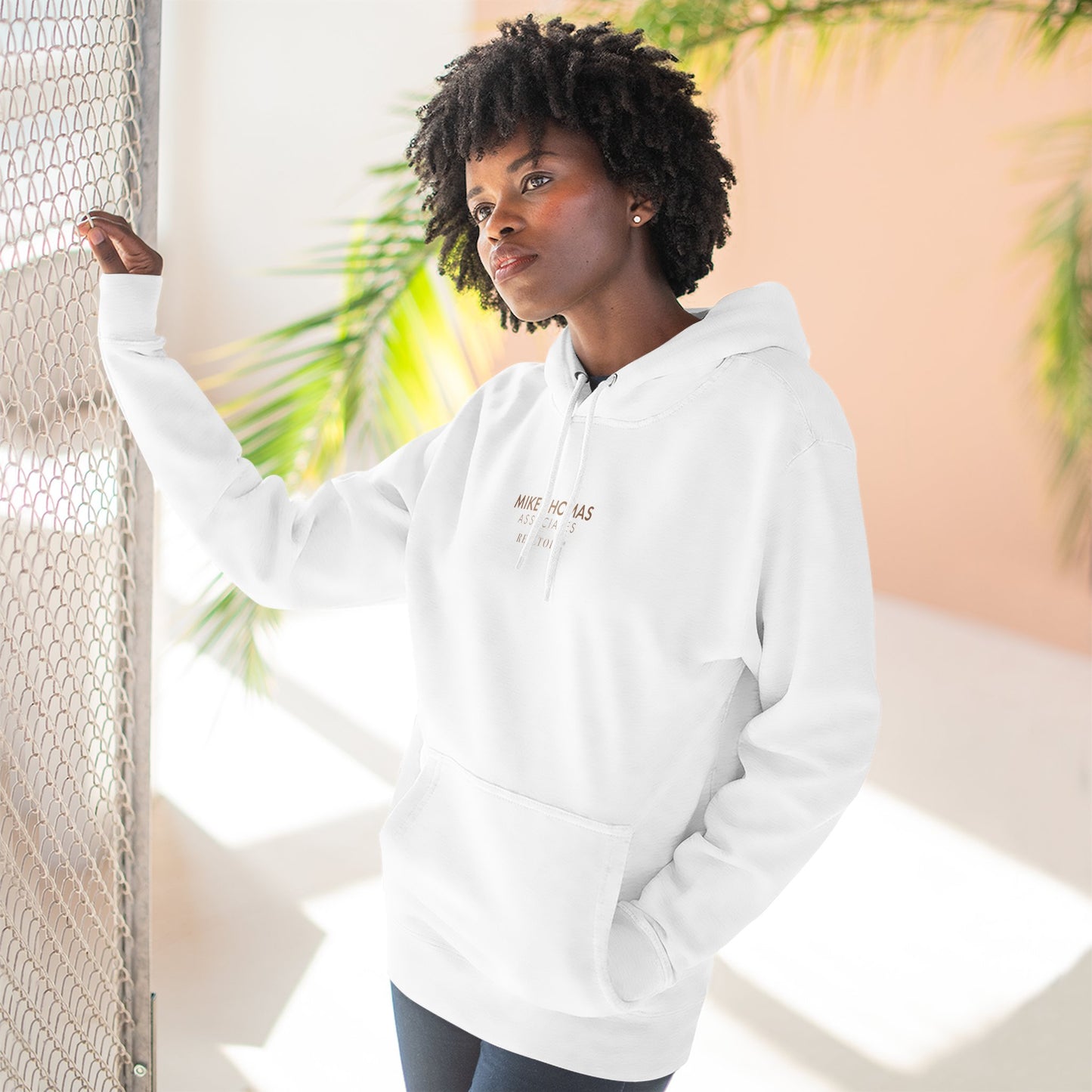 Unisex Cozy Minimalist Hoodie with multiple colors and Mike Thomas logo