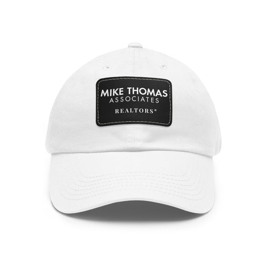 Classic Dad Hat with Leather Patch - Personalized Realtor Cap