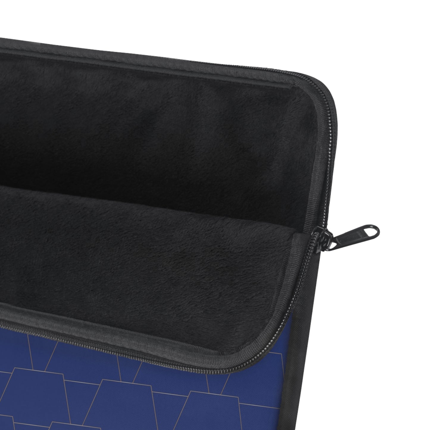 Stylish Navy Laptop Sleeve with Geometric Pattern