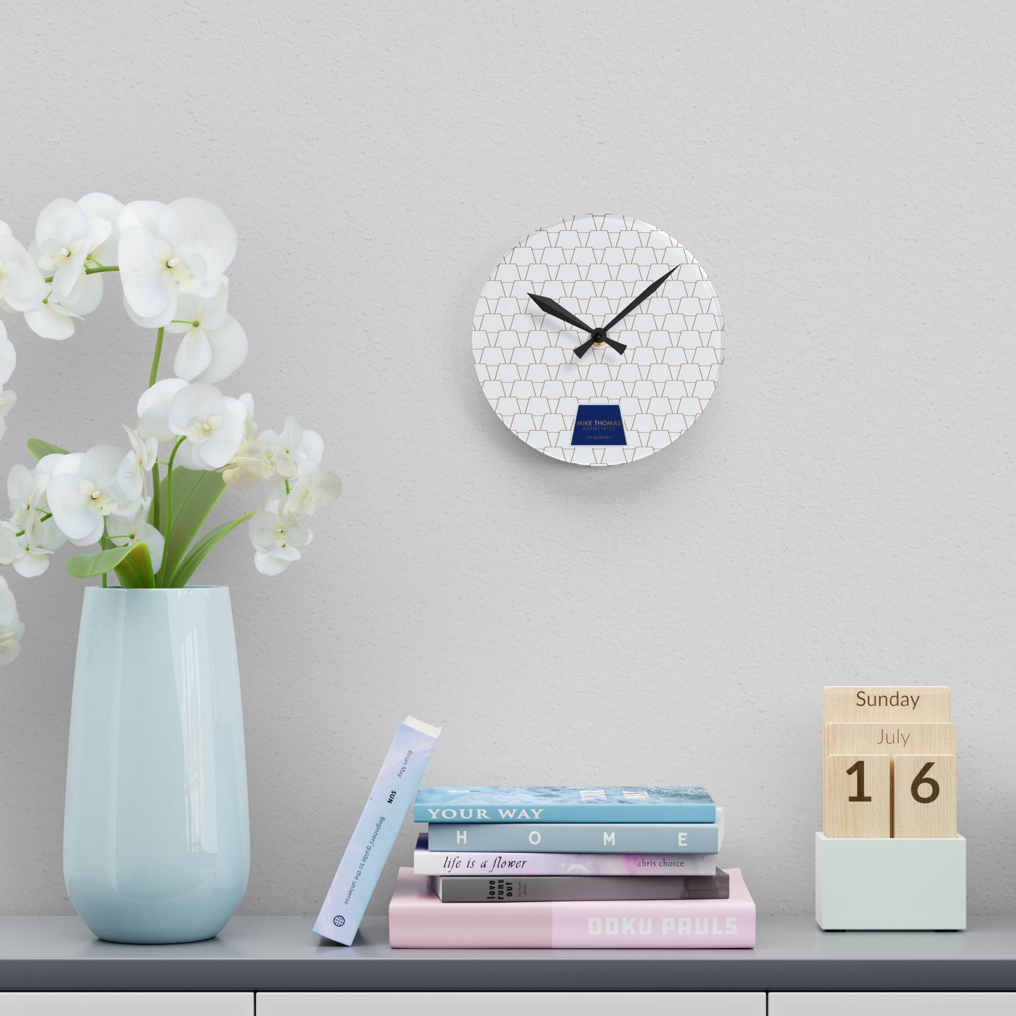 Stylish Acrylic Wall Clock, Modern Home Decor, Minimalist Wall Art, Unique Gift for Housewarming, Elegant Timepiece