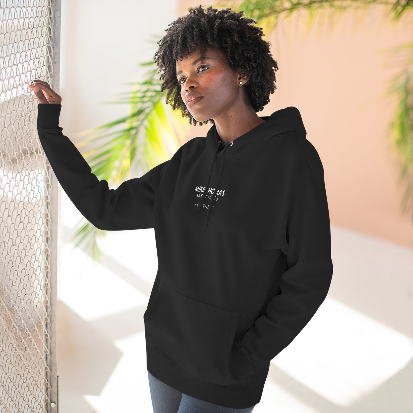 Unisex Cozy Minimalist Hoodie with multiple colors and Mike Thomas logo