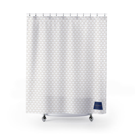Stylish Shower Curtain | Modern Bathroom Decor, Geometric Pattern, Home Makeover, Gift Idea, Bathroom Accessories