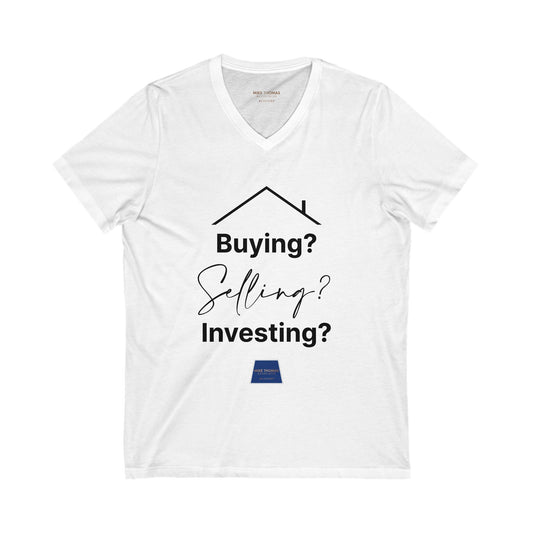 Unisex Jersey Short Sleeve V-Neck Realtor Tee