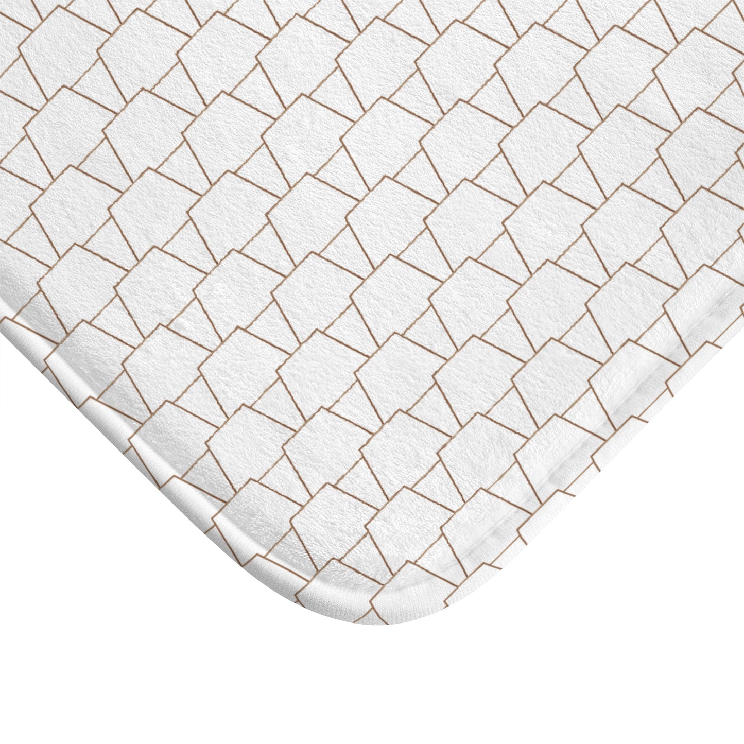 Elegant Geometric Bath Mat for Luxe Bathrooms, Chic Home Decor, Stylish Gift for Housewarming, Modern Geometry, Soft Bath Rug