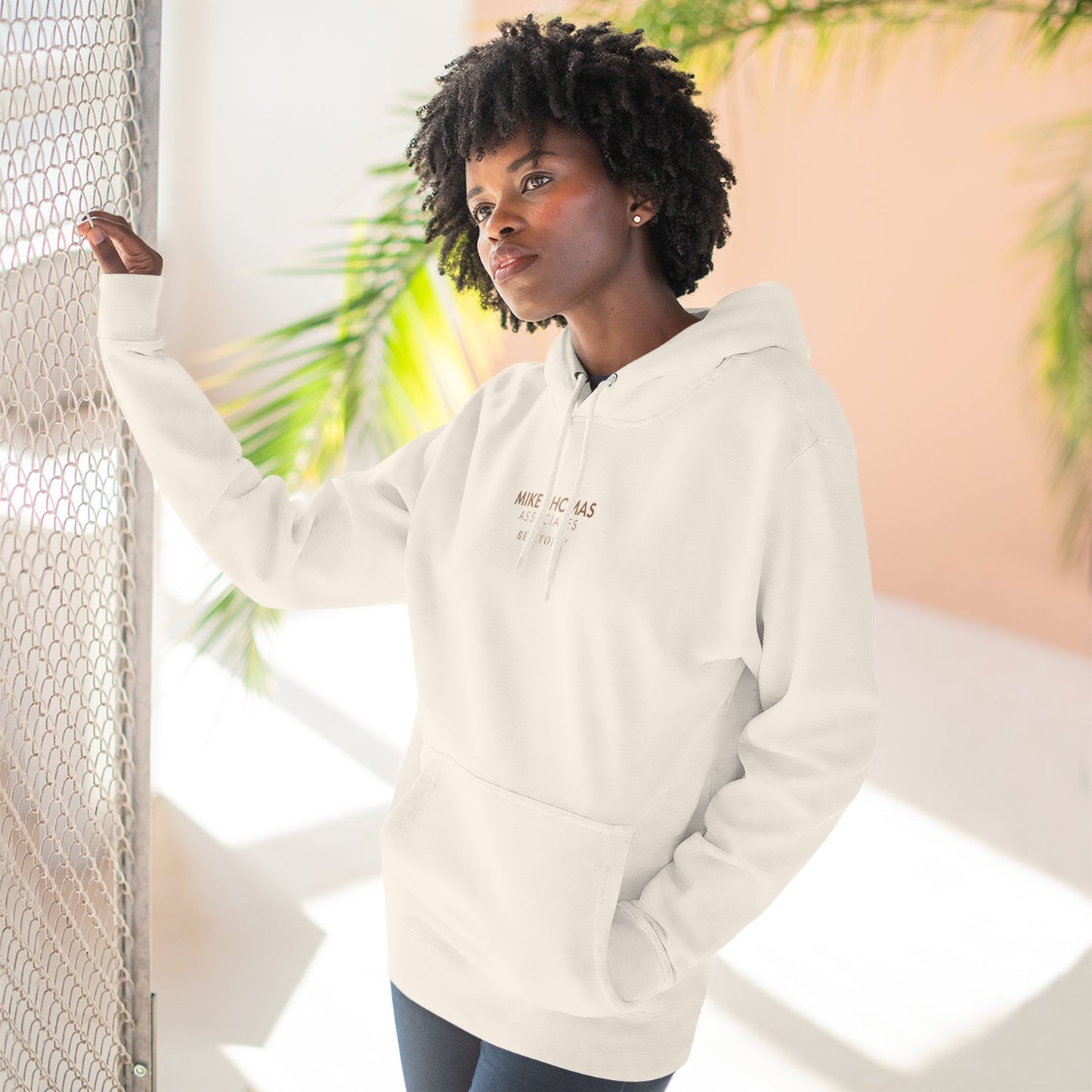 Unisex Cozy Minimalist Hoodie with multiple colors and Mike Thomas logo
