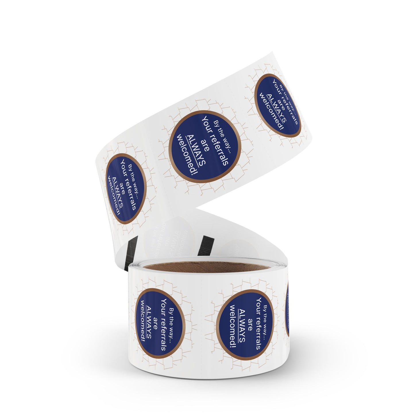 Custom Round Sticker Labels for Referrals, Business Branding Stickers, Reward Stickers, Marketing Labels, Personalized Labels