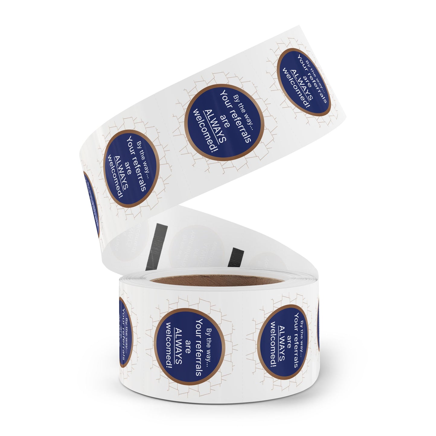 Custom Round Sticker Labels for Referrals, Business Branding Stickers, Reward Stickers, Marketing Labels, Personalized Labels