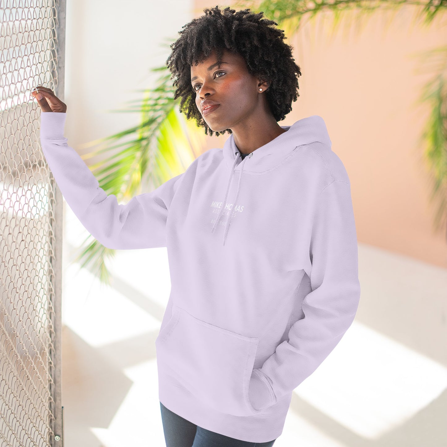 Unisex Cozy Minimalist Hoodie with multiple colors and Mike Thomas logo