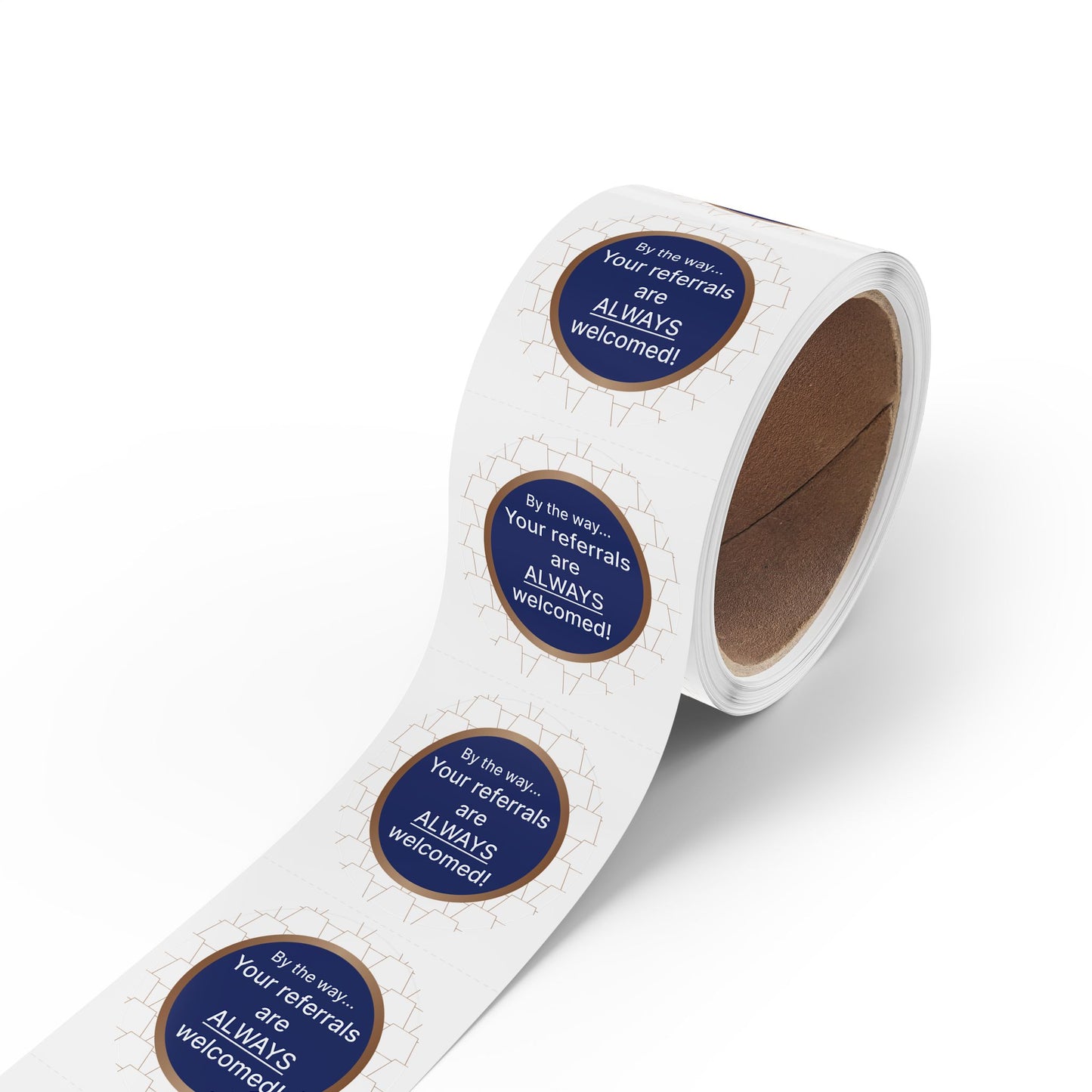 Custom Round Sticker Labels for Referrals, Business Branding Stickers, Reward Stickers, Marketing Labels, Personalized Labels