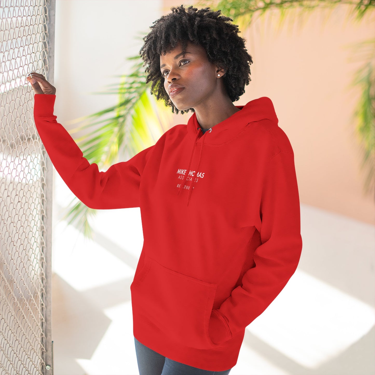 Unisex Cozy Minimalist Hoodie with multiple colors and Mike Thomas logo