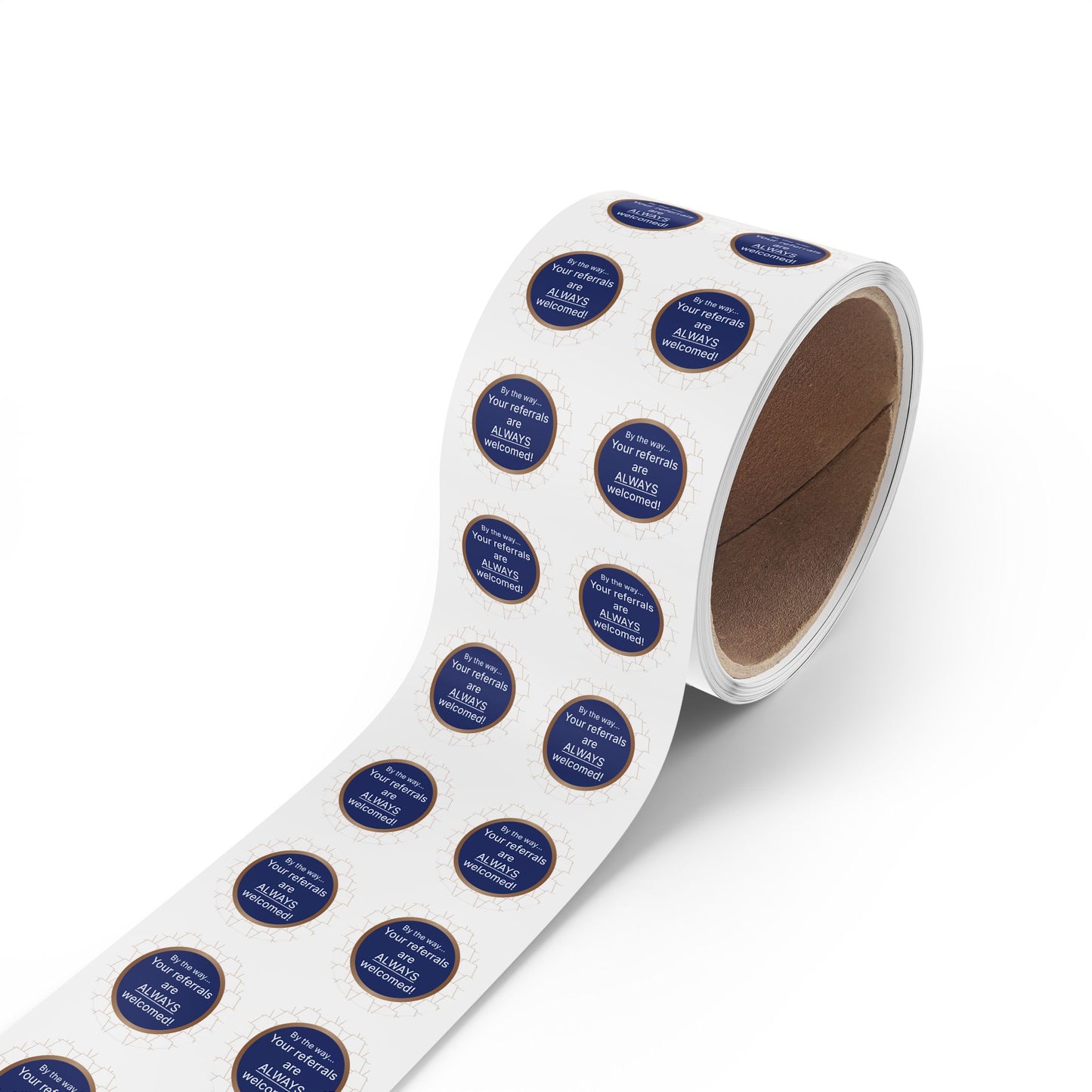 Custom Round Sticker Labels for Referrals, Business Branding Stickers, Reward Stickers, Marketing Labels, Personalized Labels