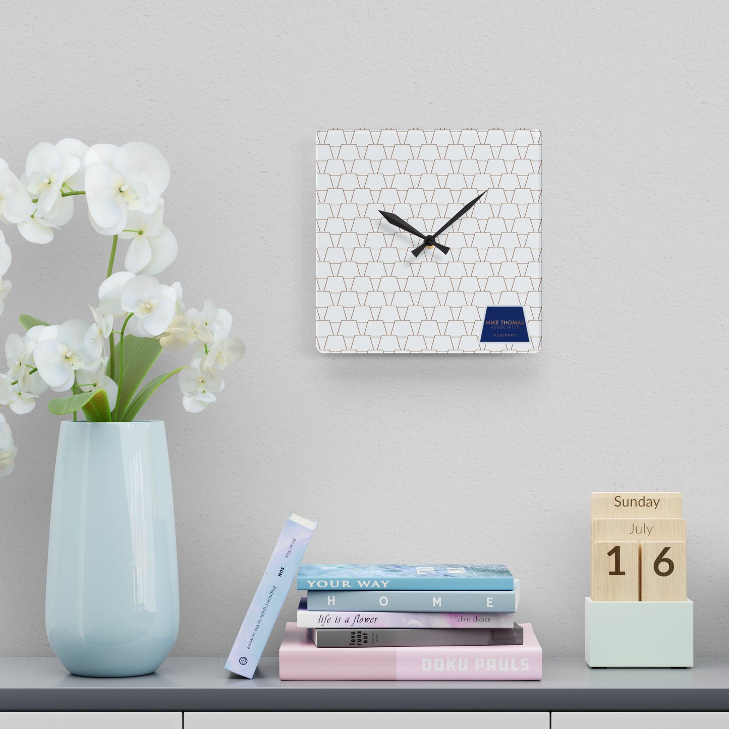 Stylish Acrylic Wall Clock, Modern Home Decor, Minimalist Wall Art, Unique Gift for Housewarming, Elegant Timepiece