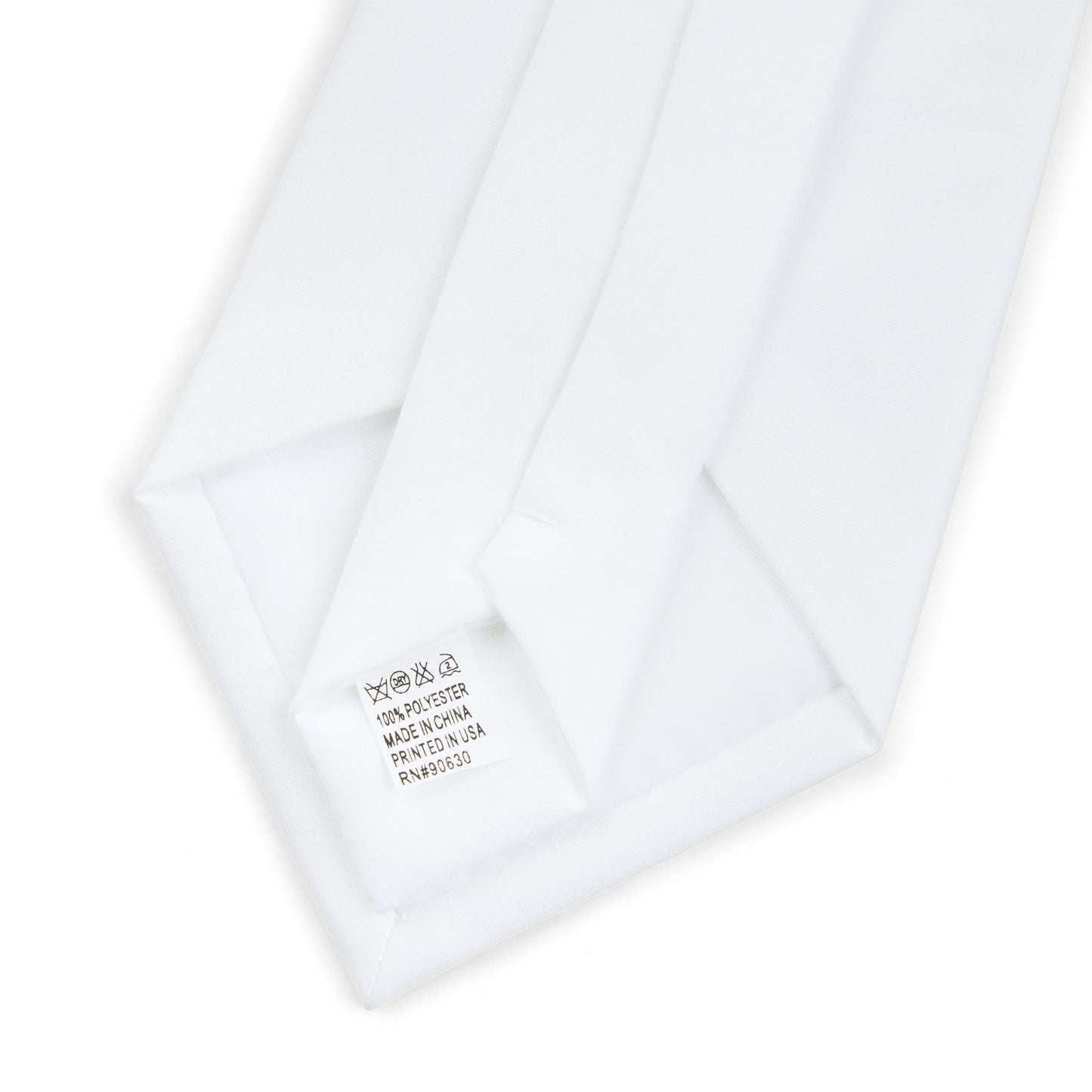 Elegant White Necktie with Geometric Pattern - Perfect for Realtors and Formal Occasions