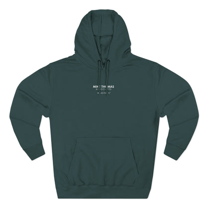 Unisex Cozy Minimalist Hoodie with multiple colors and Mike Thomas logo