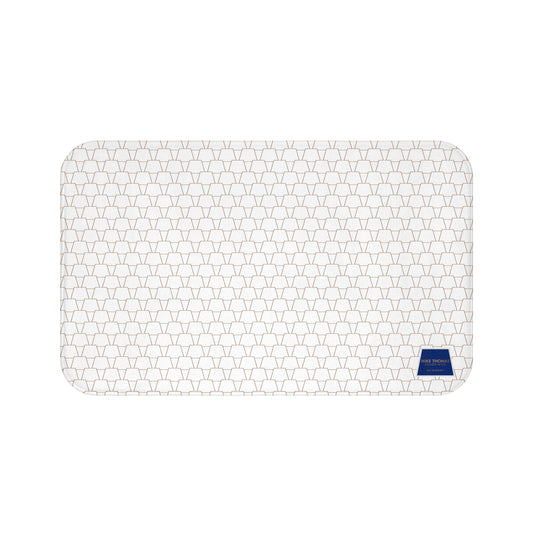 Elegant Geometric Bath Mat for Luxe Bathrooms, Chic Home Decor, Stylish Gift for Housewarming, Modern Geometry, Soft Bath Rug