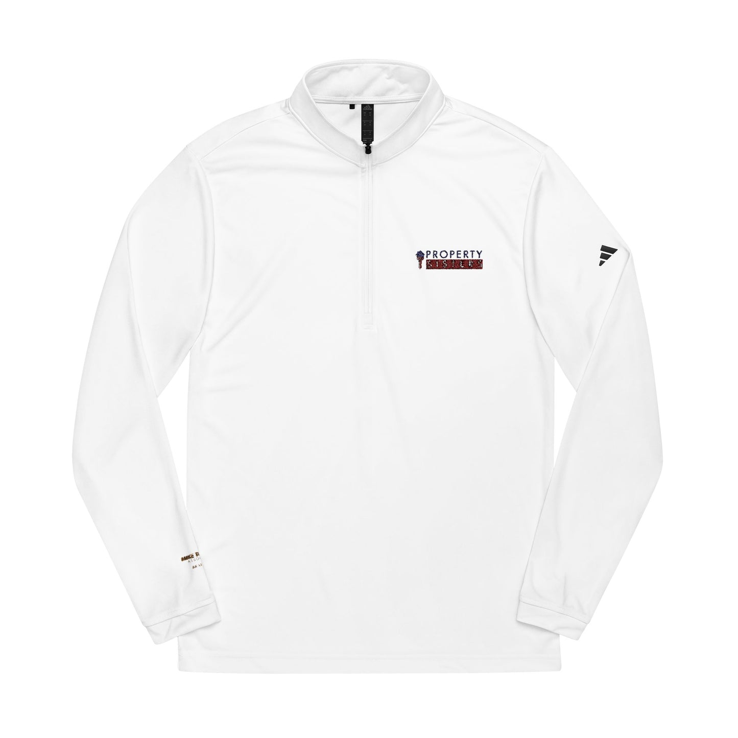 Custom Embroidered adidas® Quarter-Zip Pullover with Team Logos - Property Sisters