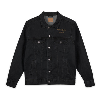 Embroidered Unisex Denim Jacket | Trendy Outerwear for Casual Style, Personalized Gift, Spring Fashion, Vintage Look, Layering Essential