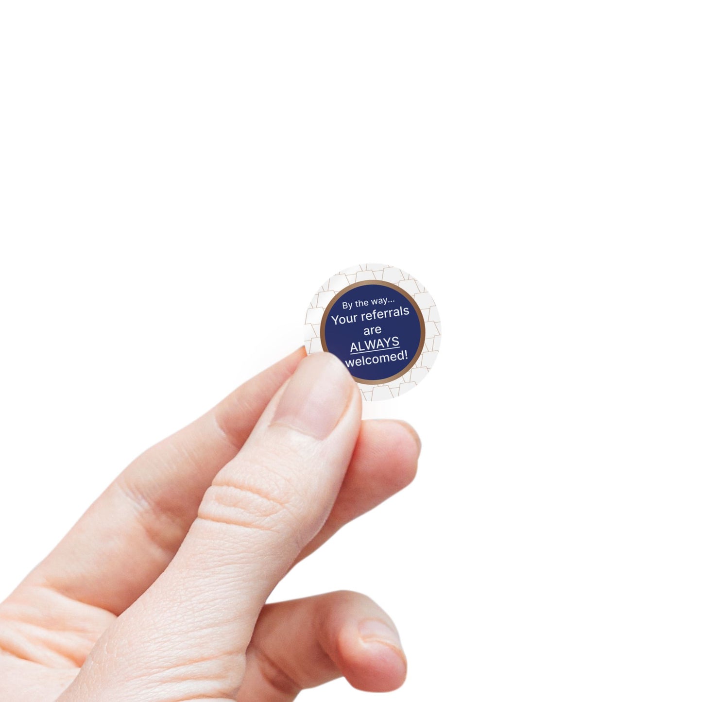 Custom Round Sticker Labels for Referrals, Business Branding Stickers, Reward Stickers, Marketing Labels, Personalized Labels