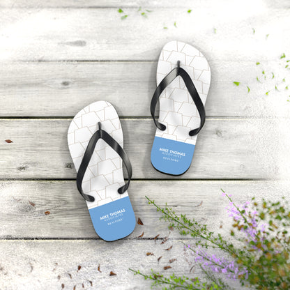 MTA Realtor Light Blue Flip Flops - Comfortable Summer Sandals