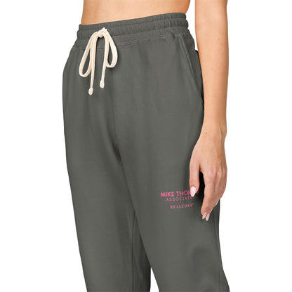 Cozy Women Garment-Dyed Sweatpants – Mike Thomas Pink Logo