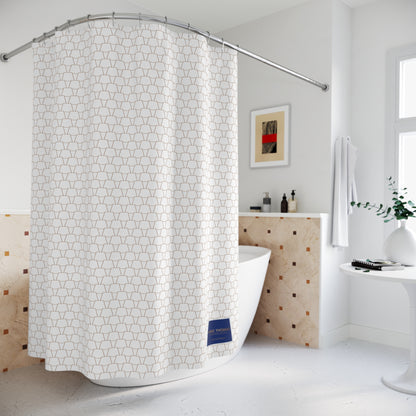 Stylish Shower Curtain | Modern Bathroom Decor, Geometric Pattern, Home Makeover, Gift Idea, Bathroom Accessories