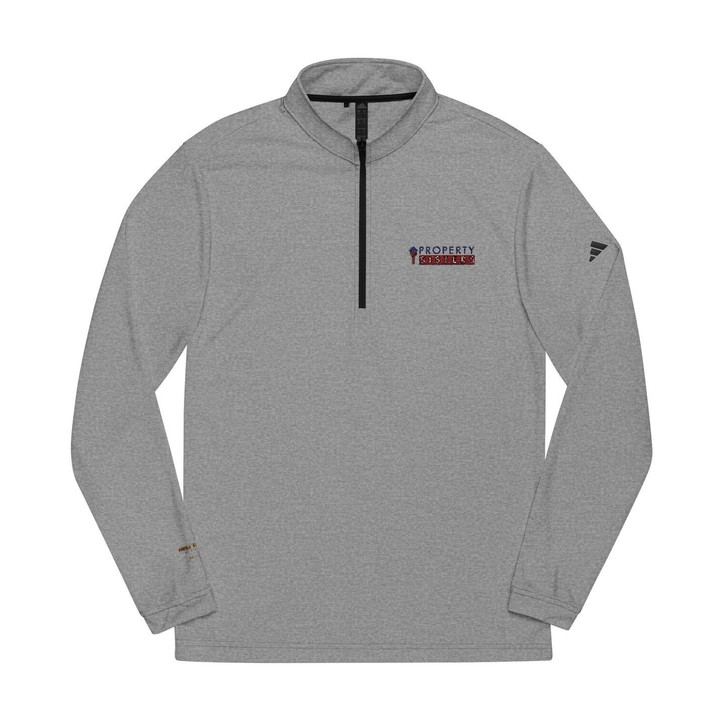 Custom Embroidered adidas® Quarter-Zip Pullover with Team Logos - Property Sisters