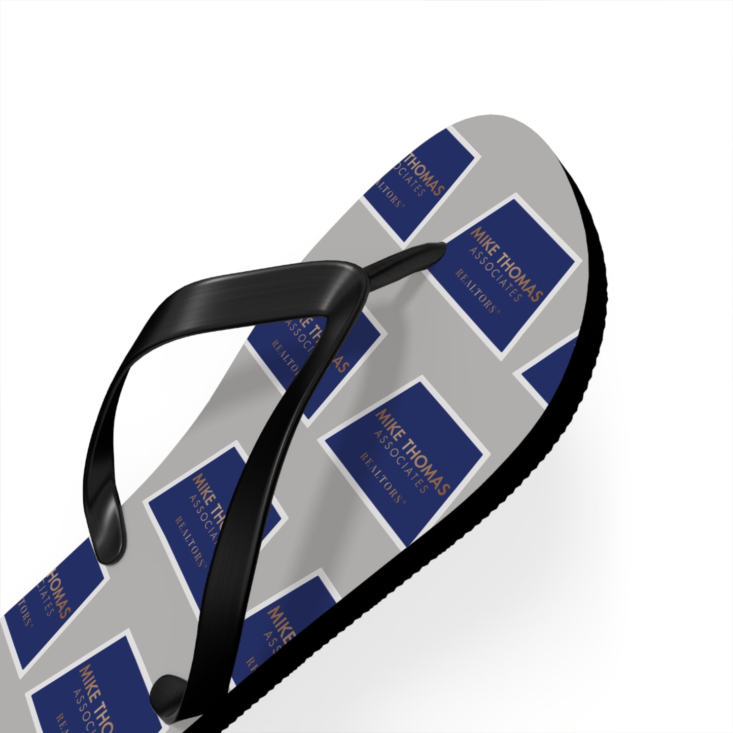 Personalized Flip Flops - Custom Sandals for Summer Fun - Light Gray Color