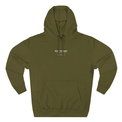 Unisex Cozy Minimalist Hoodie with multiple colors and Mike Thomas logo