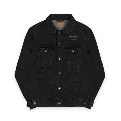 Embroidered Unisex Denim Jacket | Trendy Outerwear for Casual Style, Personalized Gift, Spring Fashion, Vintage Look, Layering Essential