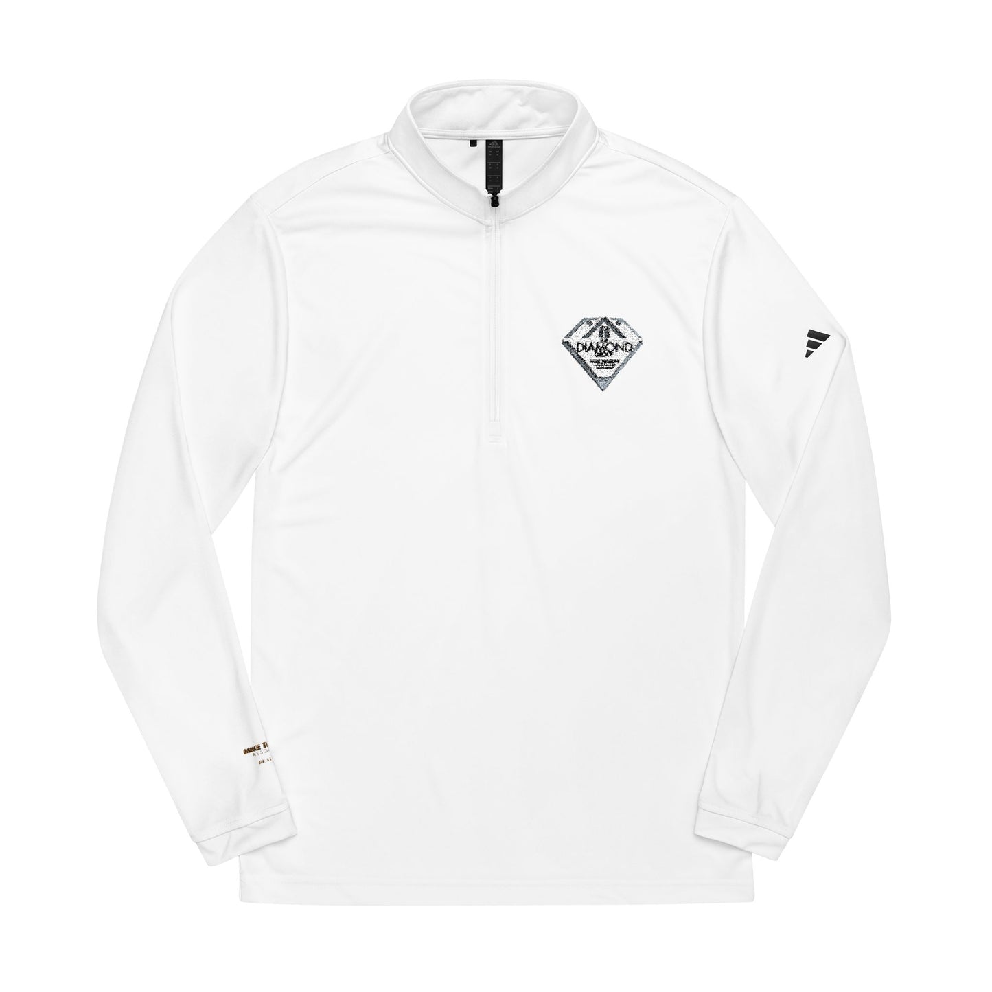 Custom Embroidered adidas® Quarter-Zip Pullover with Team Logos - Diamond Group
