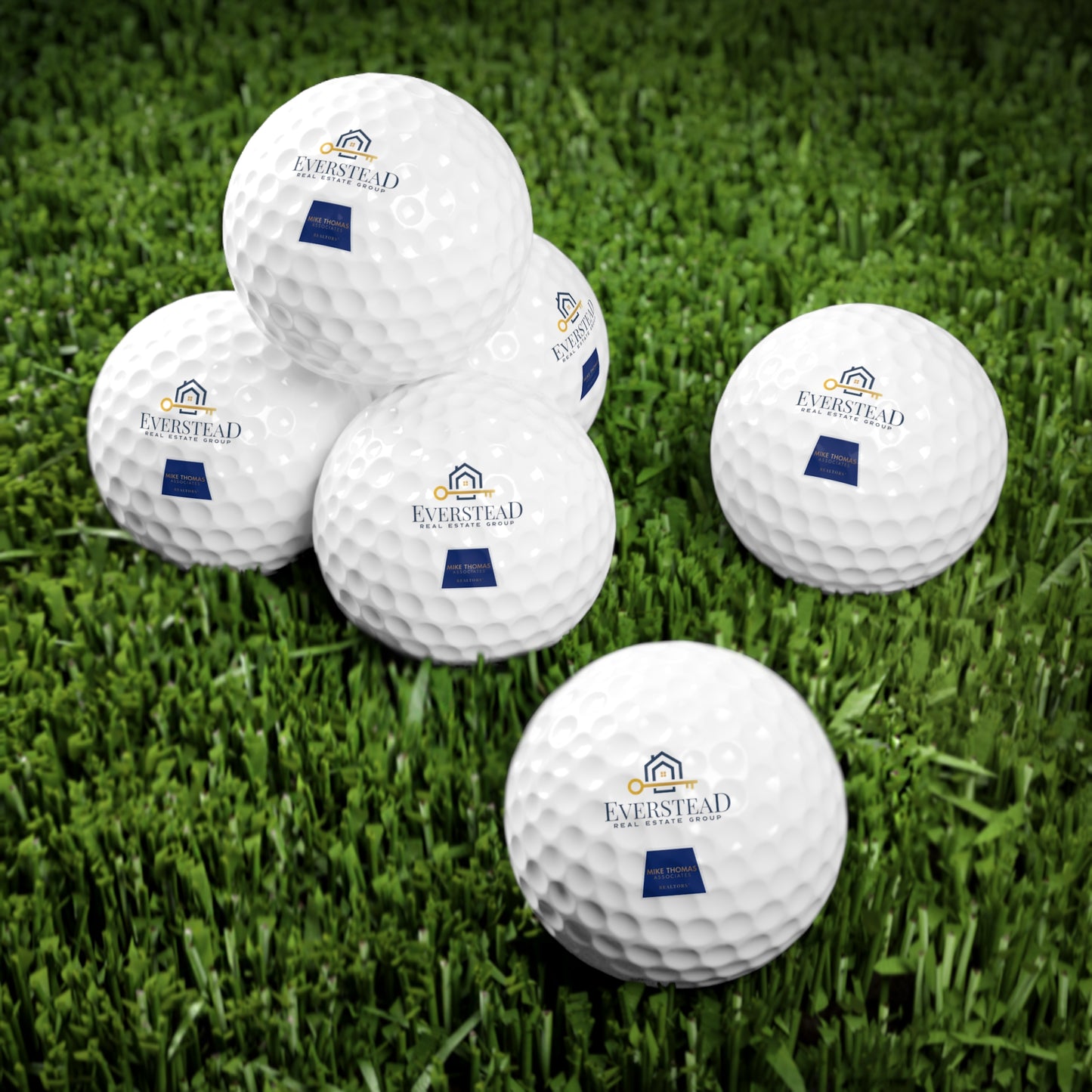 Personalized Golf Balls - 6 Pack with Everstead Group & MTA Trapezoid Logo | Perfect Gift for Golf Enthusiasts