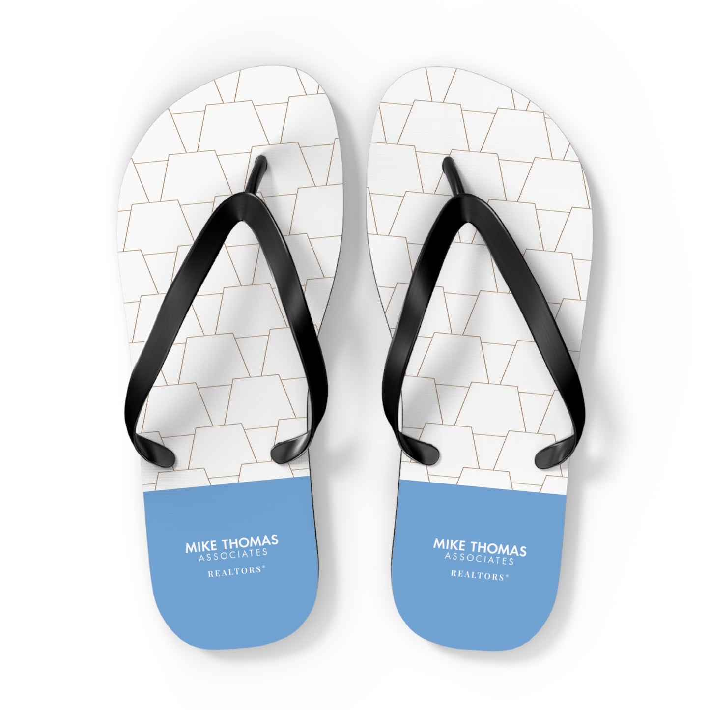 MTA Realtor Light Blue Flip Flops - Comfortable Summer Sandals