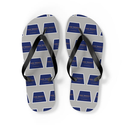 Personalized Flip Flops - Custom Sandals for Summer Fun - Light Gray Color