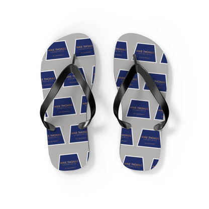 Personalized Flip Flops - Custom Sandals for Summer Fun - Light Gray Color