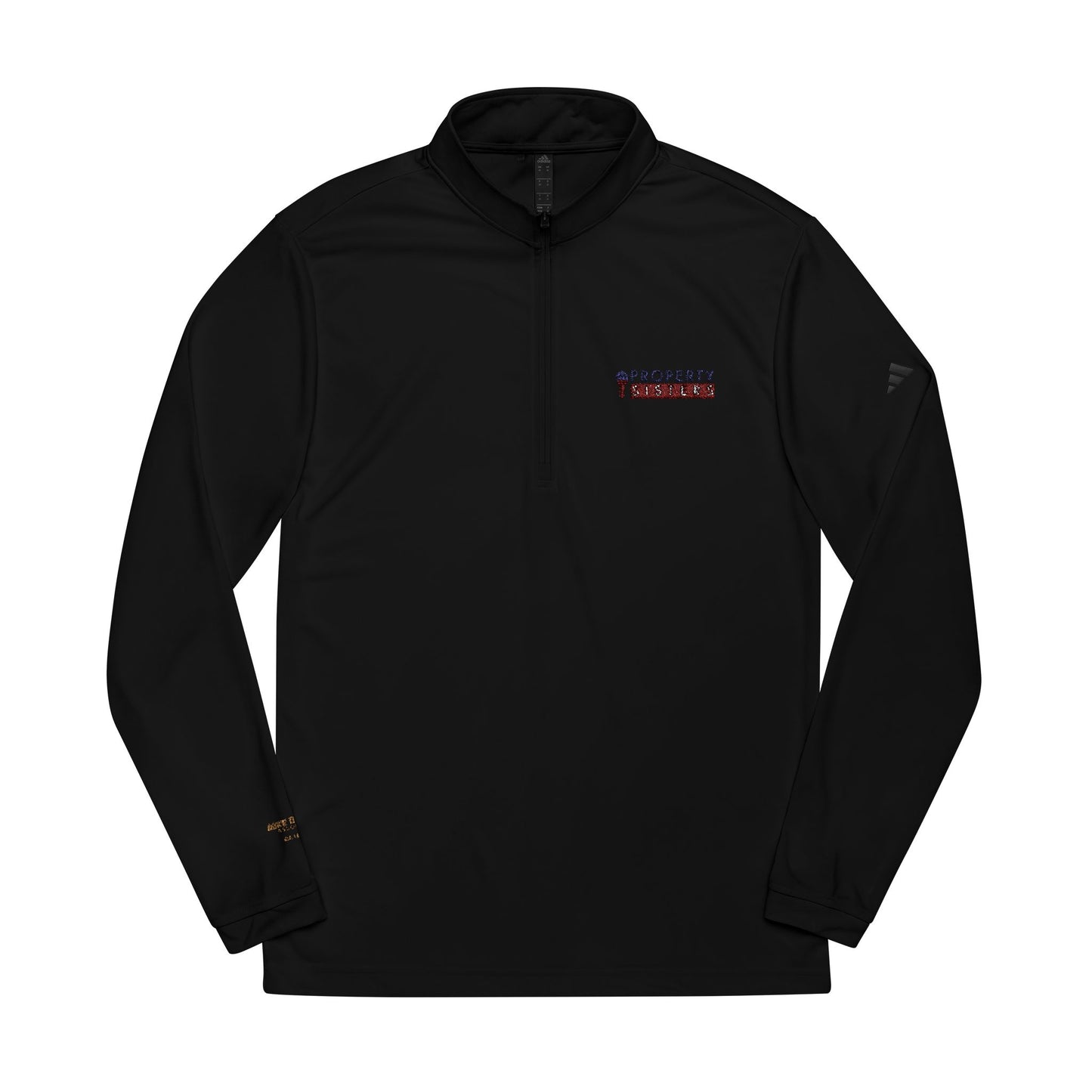 Custom Embroidered adidas® Quarter-Zip Pullover with Team Logos - Property Sisters