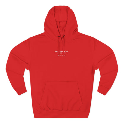 Unisex Cozy Minimalist Hoodie with multiple colors and Mike Thomas logo