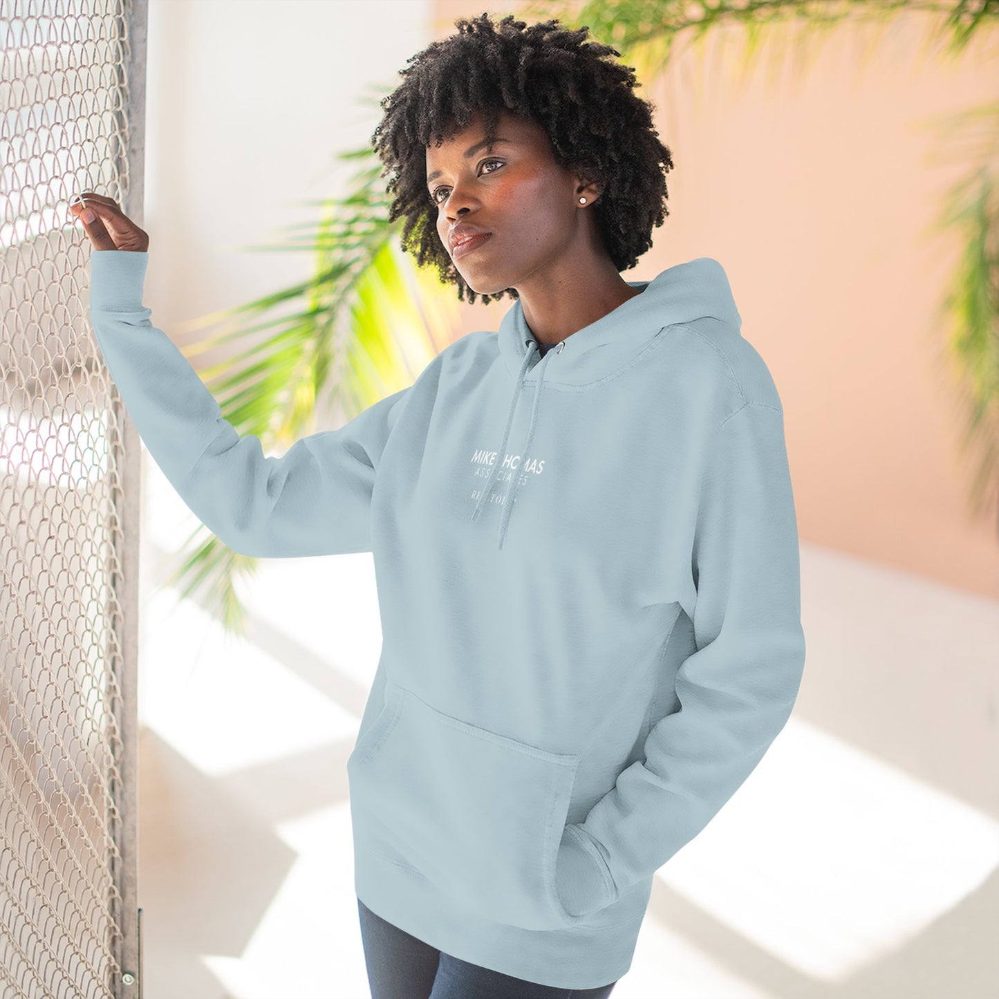 Unisex Cozy Minimalist Hoodie with multiple colors and Mike Thomas logo