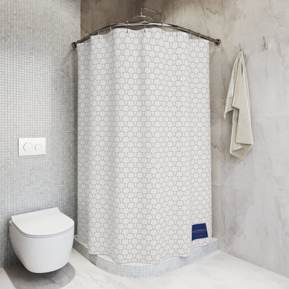 Stylish Shower Curtain | Modern Bathroom Decor, Geometric Pattern, Home Makeover, Gift Idea, Bathroom Accessories